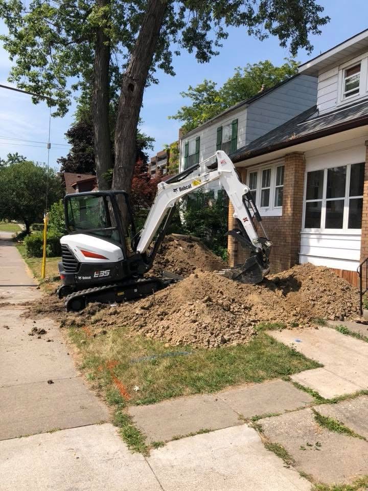 Excavation work in progress