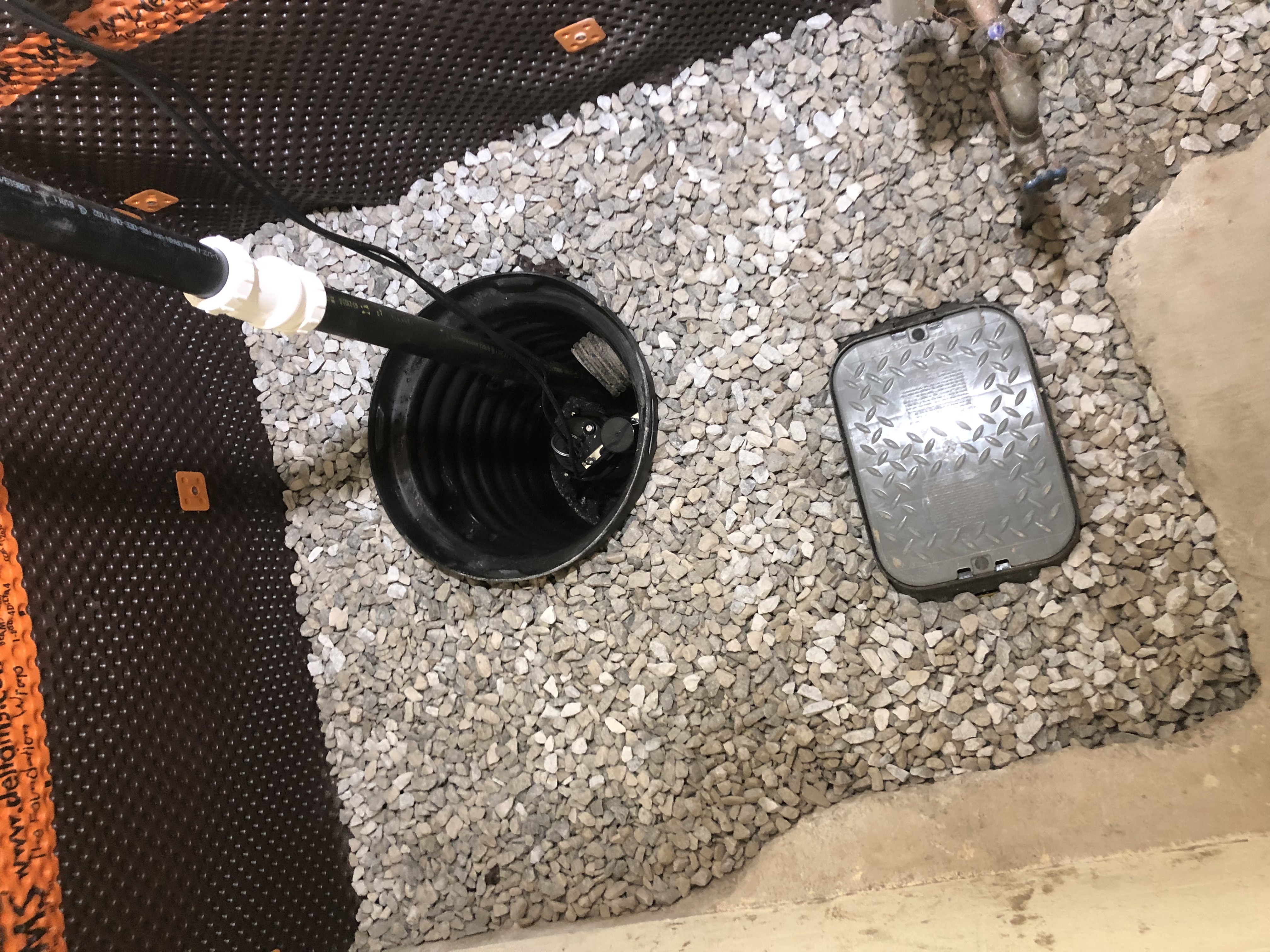 Professional sump pump installation